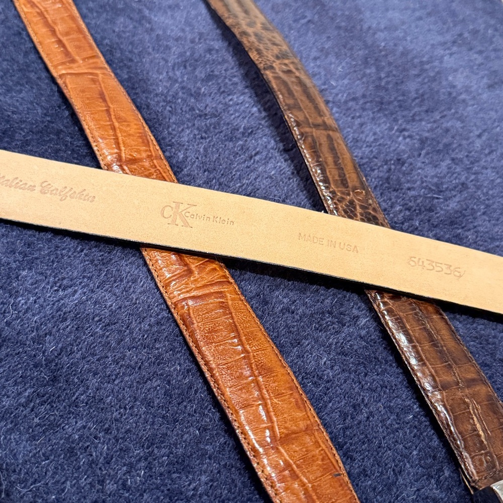 Mondo Italian Leather Belts (set of 3) - Picture 2 of 4